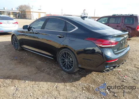 2018 Genesis G80 3.3T Sport z USA, uszkodzony, nr VIN KMHGN4JB6JU233457